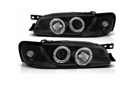 Subaru Impreza forlygter 93-00 Ringi Sort