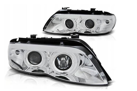 Bmw X5 E53 03-06 xenon-forlygter med kromring