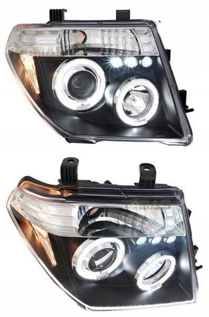 Forlygter Nissan Navara III CHROM RINGI