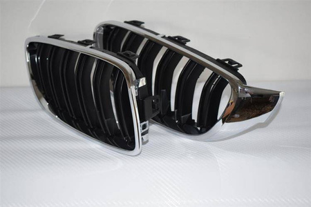 GRILL (NYRE) BMW F32 F33 F36 13- M4 SORT KROM