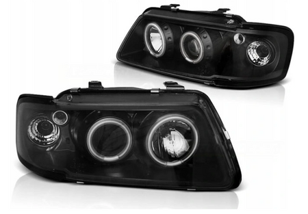 Lygteglas Audi A3 8l 96-00 Ringi Ccfl Sort