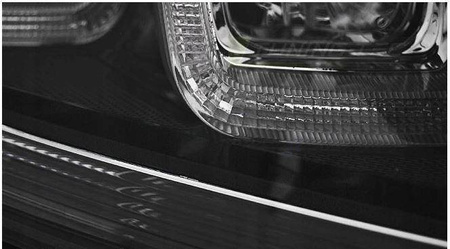 Forlygter Vw Golf VII 7 12-17 sort led drl