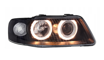 Forlygter A3 8L BLACK RINGS