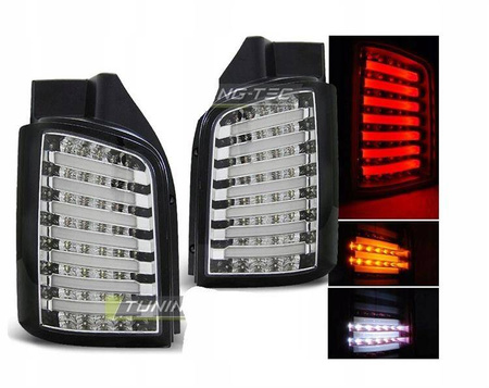 Vw T5 2003-2015 krom sorte led-lygter