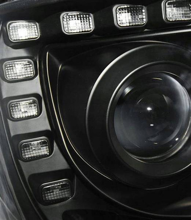 Forlygter nye Vw T5 10-15 sort led drl