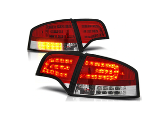 Audi A4 B7 04-07 Sedan Rød Hvid Le LED-lamper
