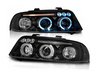 Forlygter Audi A4 99-00 Ringi sorte linser