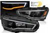 Forlygter SORT til MITSUBISHI LANCER 8 VIII 08-16