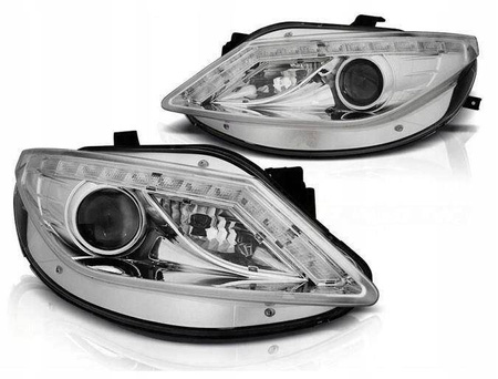 Forlygter Seat Ibiza 6J 08-12 krom retning led