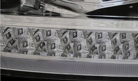 Vw T6 15- krom rørlys led drl forlygter