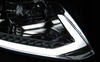 Lygter Vw Touran Ii 10-15 Chrome Tube Drl Dts Led