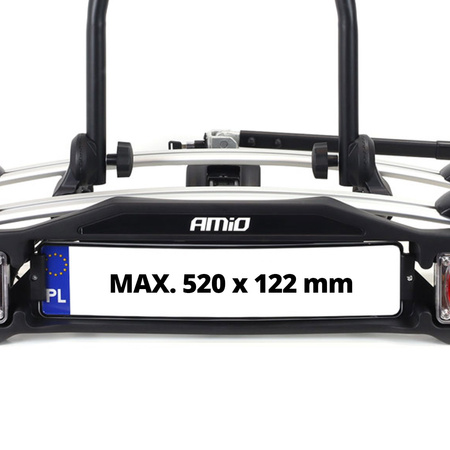 Krogmonteret cykelholder platofrom - 3 cykler TBC-01/3