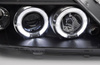 Lamper Forlygter Dacia Logan 04-08 Angel Eyes Black