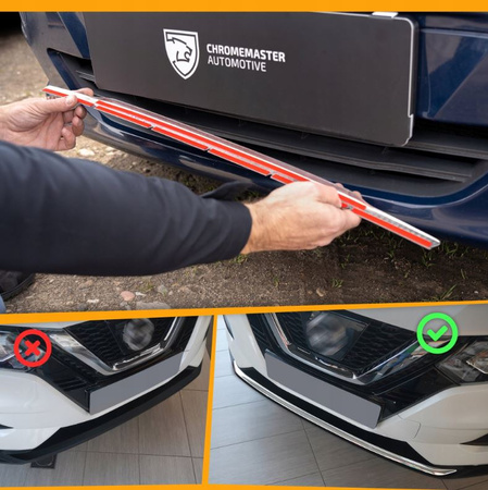 Front kofanger gitterliste til VOLKSWAGEN TRANSPORTER V T5 2009-2015