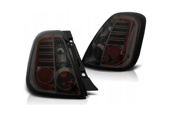 LED-baglygter Fiat 500 07- Smoke Led Ny