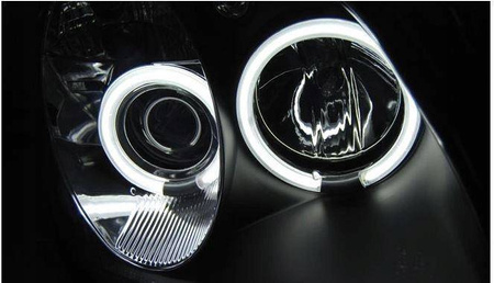 Lygter Mercedes R170 SLK 96-04 ring ccfl sort