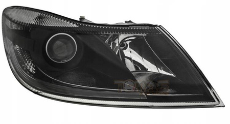 Forlygter Skoda Octavia II FL sort