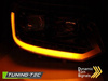 Forlygter nye VW T5 10-15 LED TUBE BLACK T6 LOOK DRL LIFT