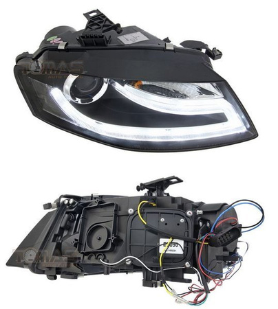 Audi A4 B8 TRU DRL forlygter SORT