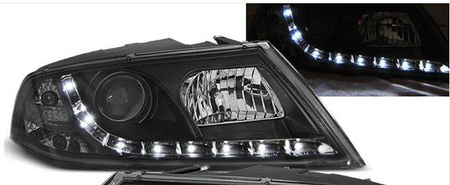 Skoda Octavia 2 II lygter 04-08 Led Sort Xenon D1s