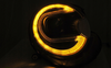 Led-forlygter i sort til Mini Cooper 06-14