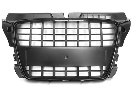 Frontgitter Audi A3 08-12 S8 LOOK GLOSSY BLACK
